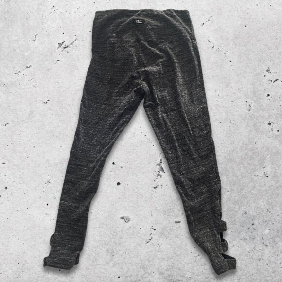 Marc New York Performance‎ Leggings Soft Stretchy Fabric Ruched Detailing Grey M - Picture 2 of 9